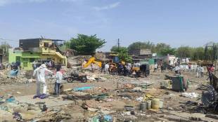 court order Hundreds of encroachments demolished Taluka Sports Complex Shegaon