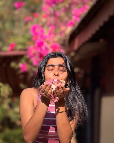 Shivani Mundhekar Pink Crop Top Look
