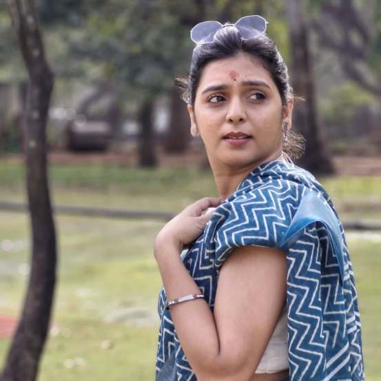 Shivani Naik Denim Shorts Look