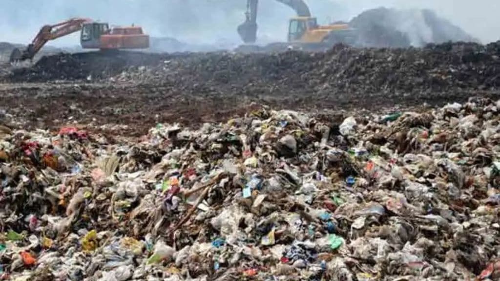 moshi waste depot biomining project pimpri chinchwad  waste management Swachh Bharat Abhiyan