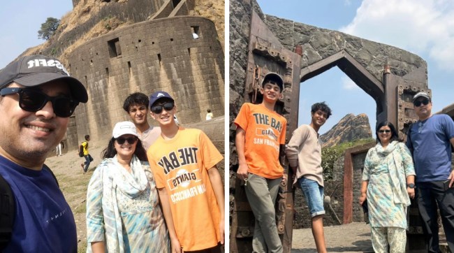 Subodh Bhave Lohagad Visit With Family