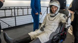 Sunita Williams on Stretcher