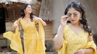 Vijaya Babar Yellow Dress Look