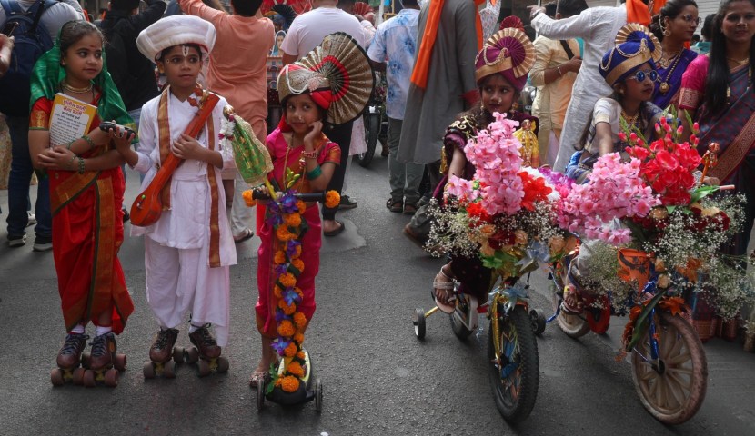 gudi padwa girgaon shobha yatra 2025 mumbai