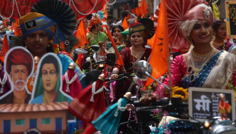 gudi padwa girgaon shobha yatra 2025 mumbai