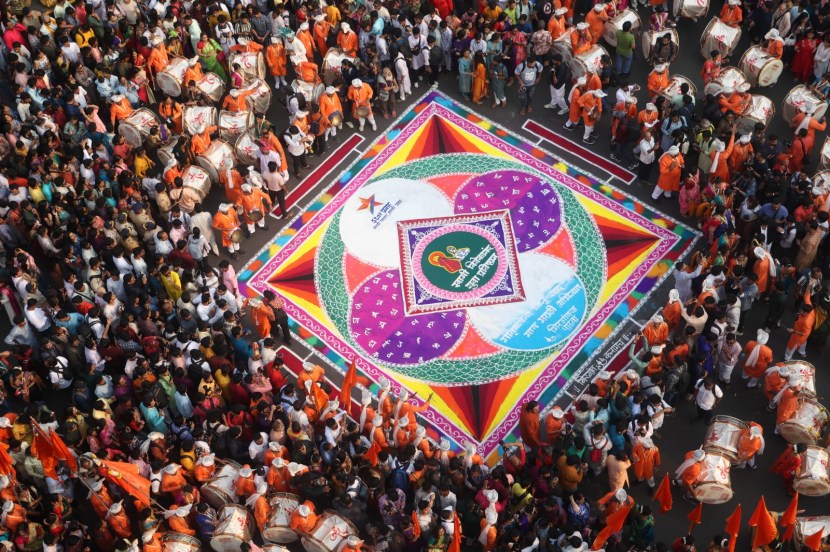 gudi padwa girgaon shobha yatra 2025 mumbai