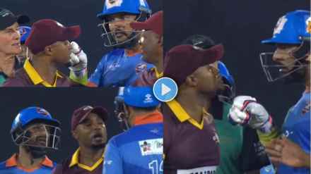 Yuvraj Singh Fight with Tino Best Get Involved in Heated Argument in IMLT20 Final Video Viral