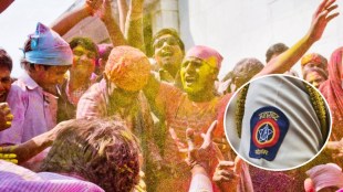 traffic police holi action