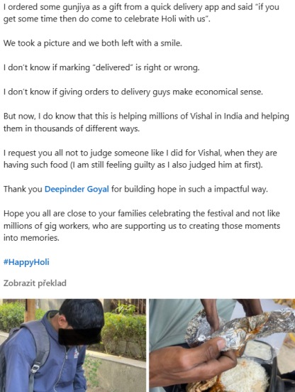 Upon inquiring, the delivery agent explained that the customer had failed to receive the order (Image source: Kiran Verma/LinkedIn)