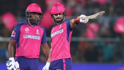 Rajasthan Royals Sanju Samson and Riyan Parag