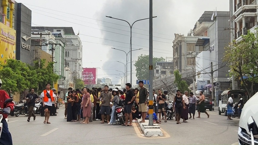 Mandalay earthquake damage