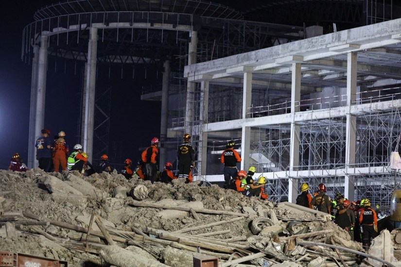 Bangkok earthquake destruction