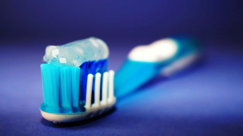 brushing teeth