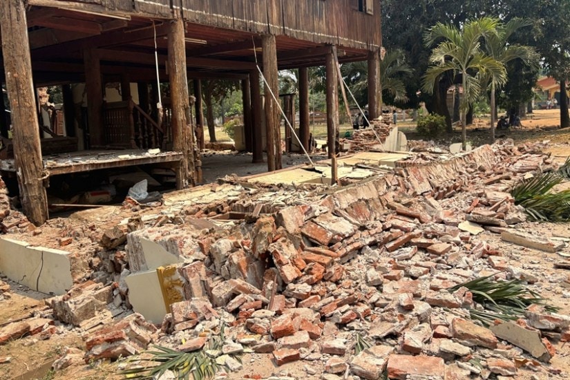 Historic temples damaged