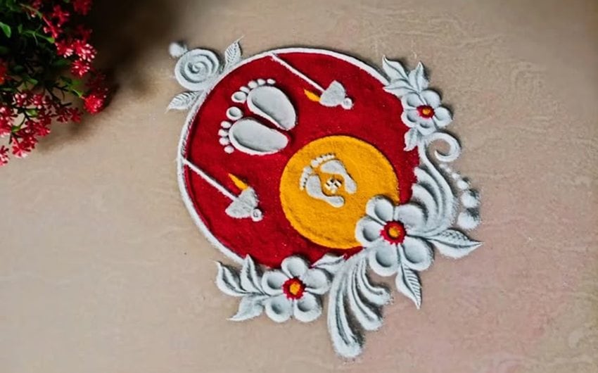 Navratri Latest Rangoli Design