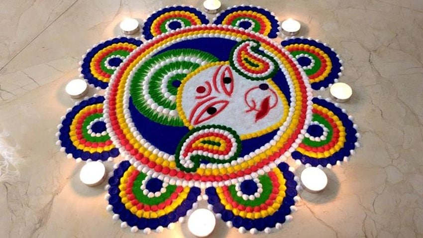 Navratri Rangoli Designs 2025