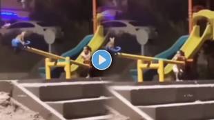 video shows little girl playing with cat