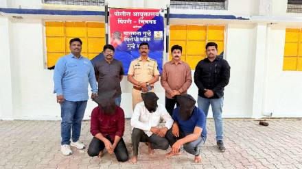 Five arrested for smuggling red sandalwood on Pune Mumbai Expressway Five arrested for smuggling red sandalwood on Pune Mumbai Expressway