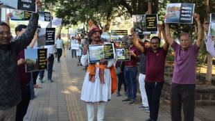 Mula River Improvement project Axe on trees pimpri chinchwad agitation of Environmentalist