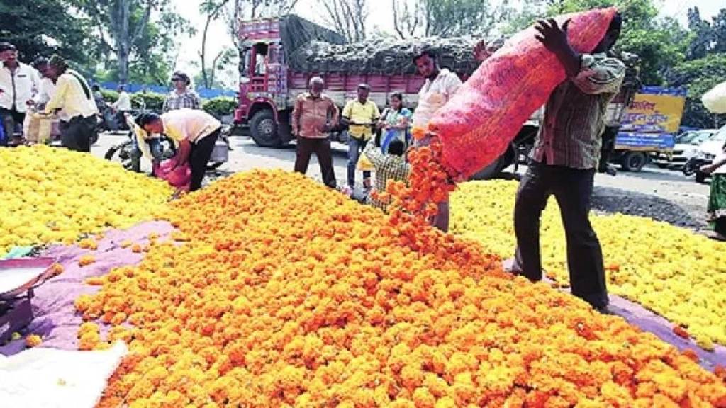 pune Market Yard Flower Market festive mood Gudi Padwa 2025 festival pune Market Yard Flower Market festive mood Gudi Padwa 2025 festival