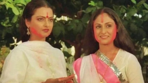 rekha jaya bachchan holi clip viral
