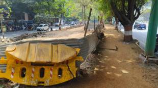 thane city road project Anand Nagar Saket elevated road 2000 trees going to cut Survey begins