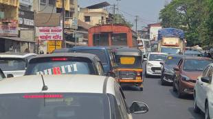 Traffic jam on Mumbai Goa highway