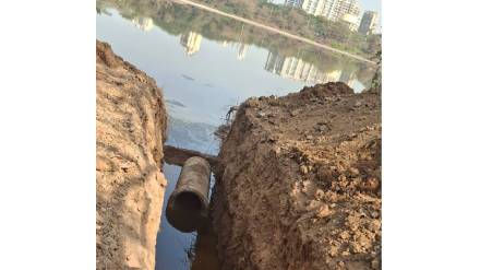 The Navi Mumbai Municipal Corporation and the Forest Department will be laying a new pipeline for water flow in the DPS lake