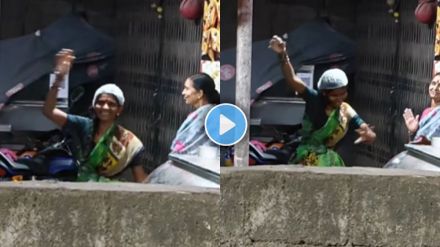 a woman dance on Jagran Gondhal devi song