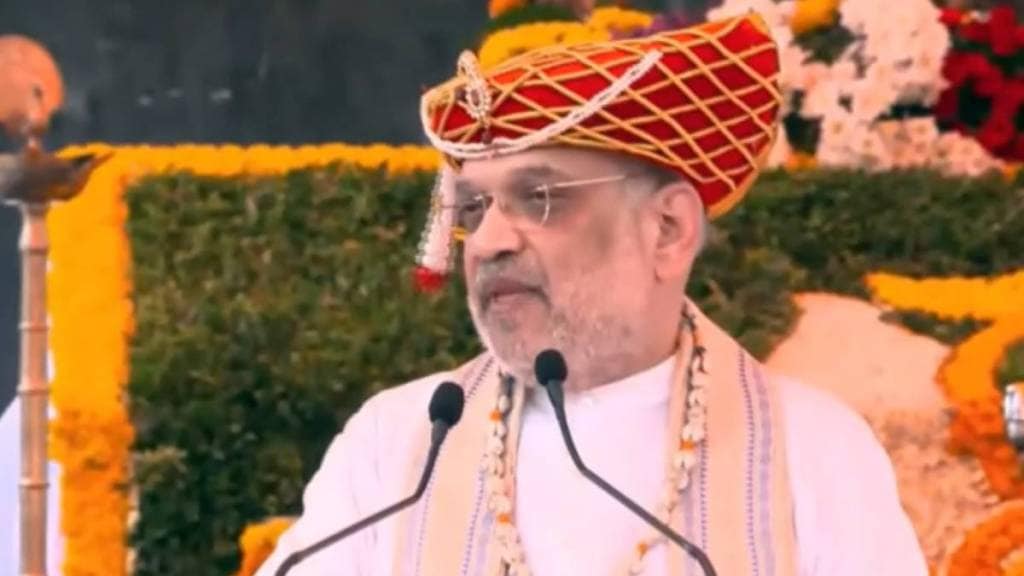 Amit Shah CM Devendra Fadnavis and DCM Eknath Shinde Raigad Visit Live Updates