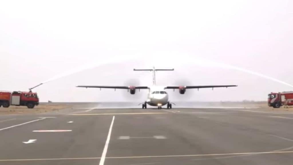 First commercial flight lands at Amravati airport
