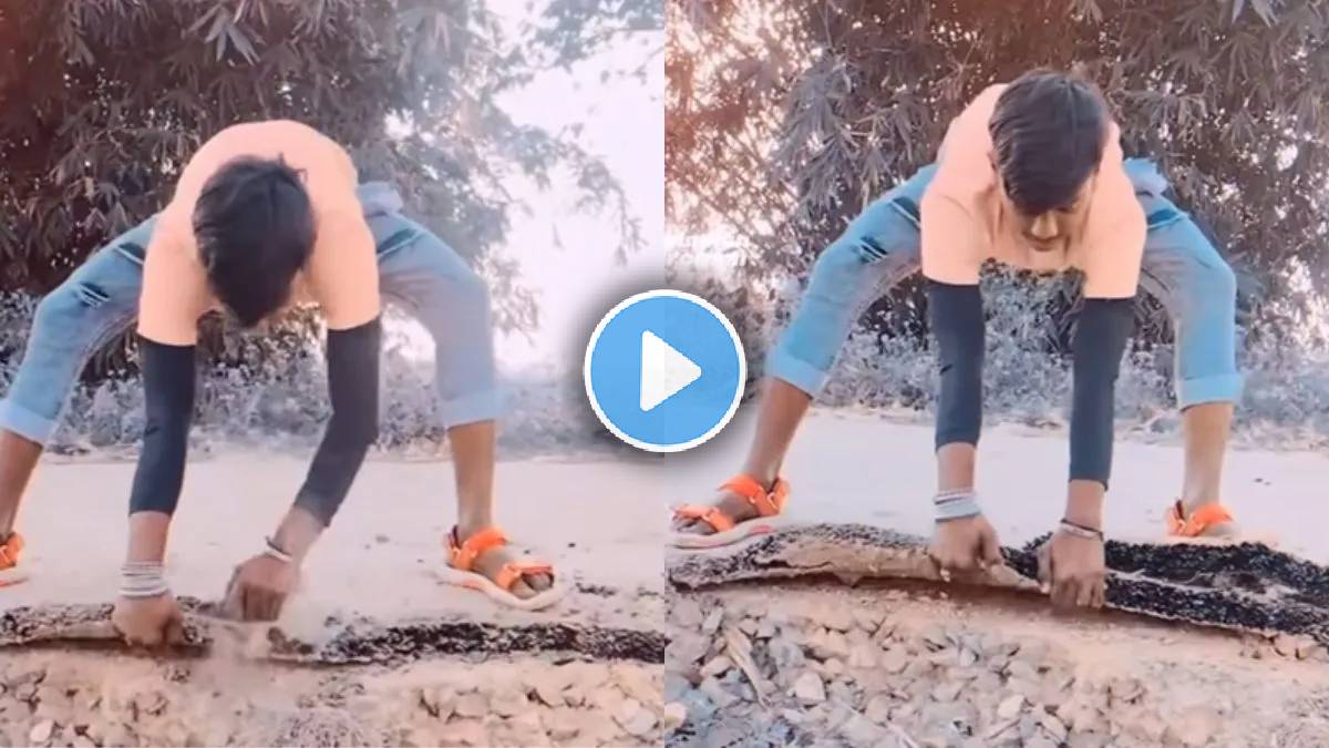 Corruption Viral Video boy dug up road with his hand exposed the govt ...
