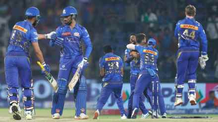 MI beat DC by 12 Runs with Hattrick of Run Out in 19th Over Karun Nair Tilak Varma Fifty IPL 2025