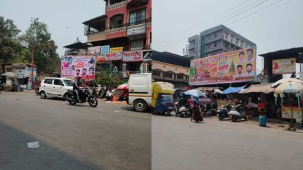 Municipal corporation self-congratulation on banner control Illegal banners were still there all over thane