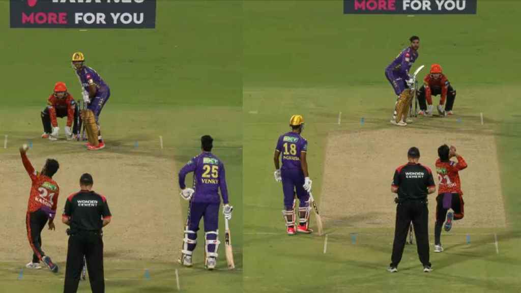 Kamindu Mandis Becomes 1st ambidextrous wicket-taker in History of IPL Creates History KKR vs SR
