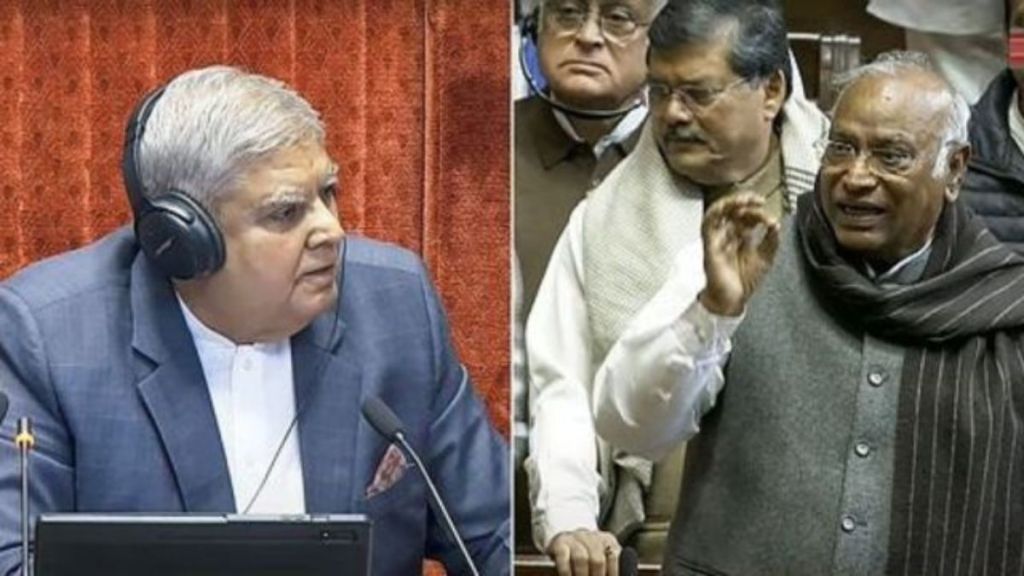 Jagdeep dhankhar ask mallikarjun kharge about his throat