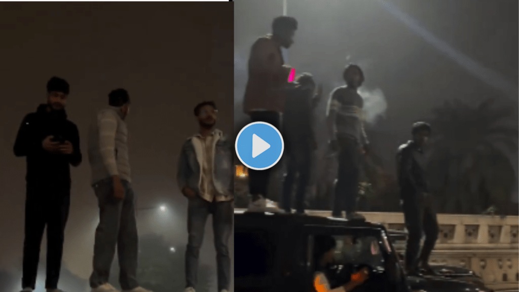 Lucknow Young Men Perform Deadly Car Stunts Lucknow Young Men Perform Deadly Car Stunts