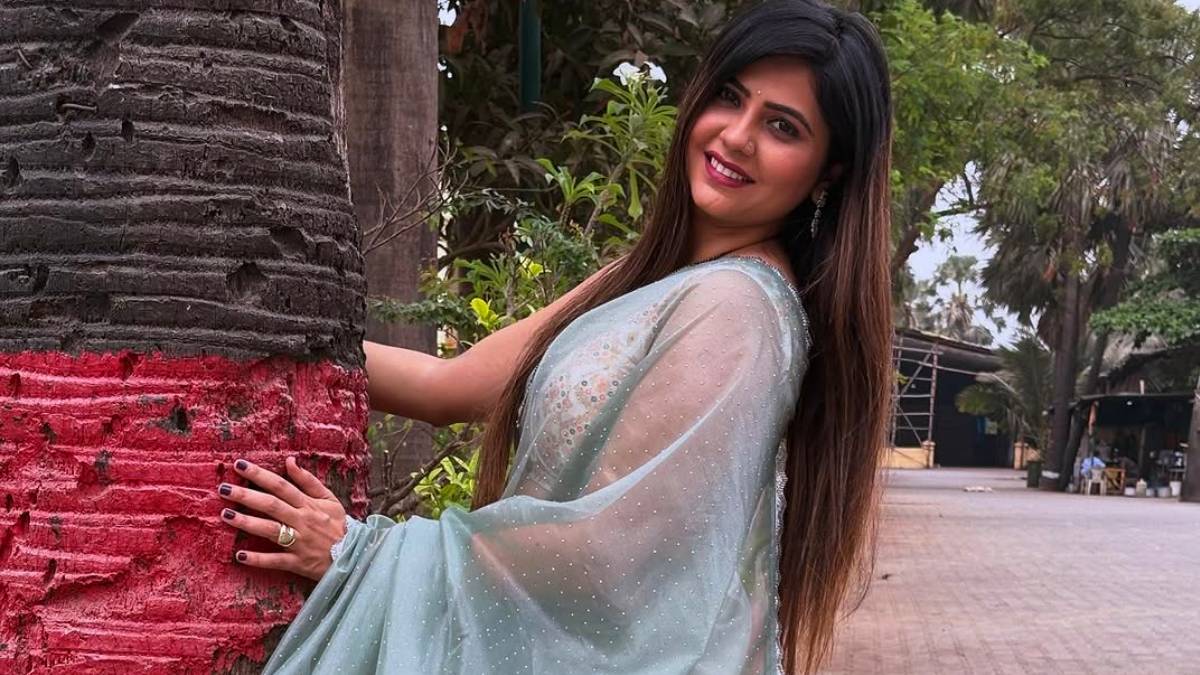 marathi actress veena jagtap saree look