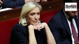 What are the reasons and consequences behind the election ban of major opposition leader Marine Le Pen