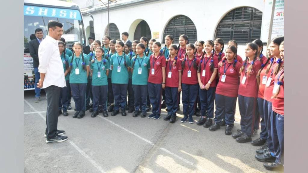 forty government school girls will fly to visit siro first time opportunity