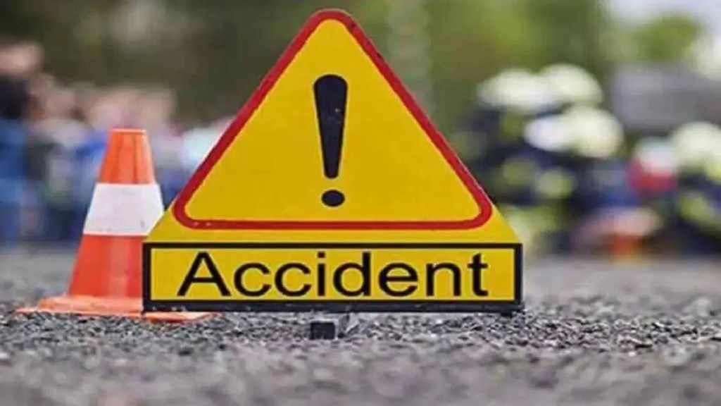 in bhandara ST bus passengers narrowly escape death Bus driver loses control and crashes into car