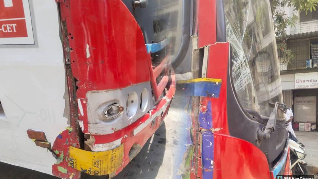 municipal transport service buses in mira bhayandar are damaged risk of accident Passengers