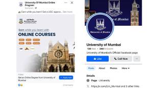 mumbai university fake facebook account