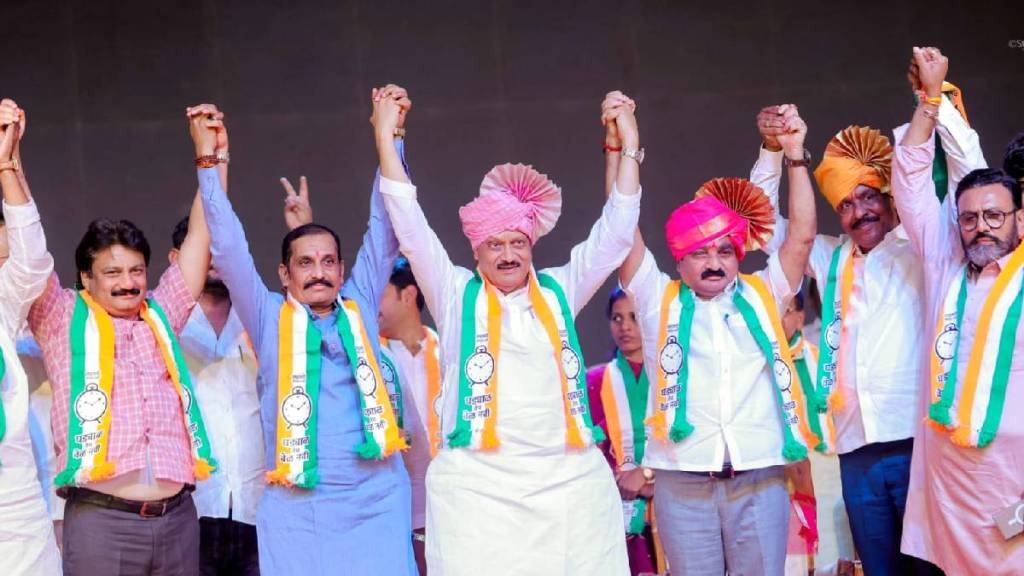 vilas kaka undalkars son uday singh joined ncp ajit pawar faction along with his colleagues vilas kaka undalkars son uday singh joined ncp ajit pawar faction along with his colleagues