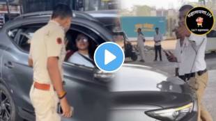 In Mumbai Woman Argued With The Police While Violating Traffic Rules Video goes Viral