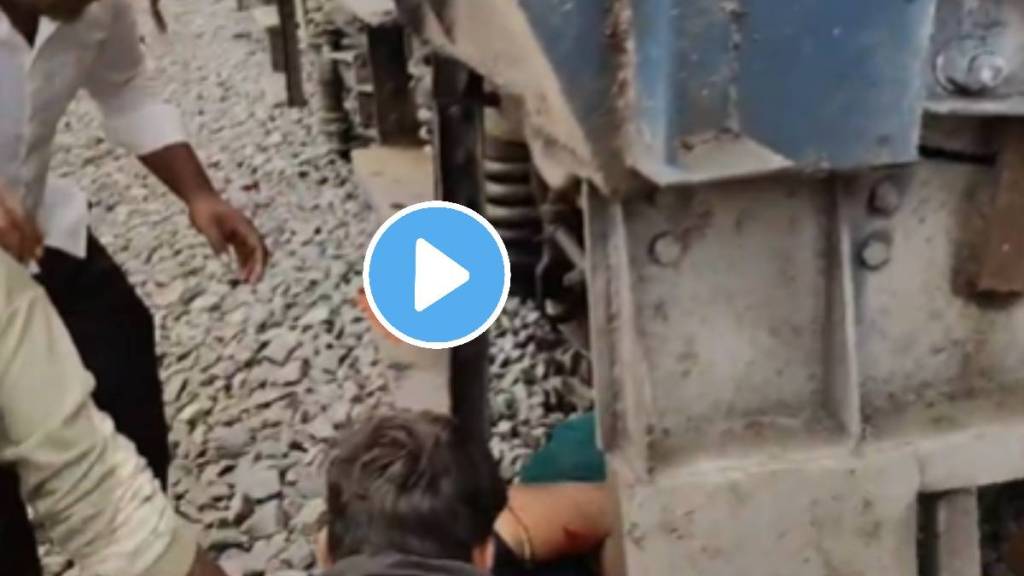Woman suddenly jumped in front of a train