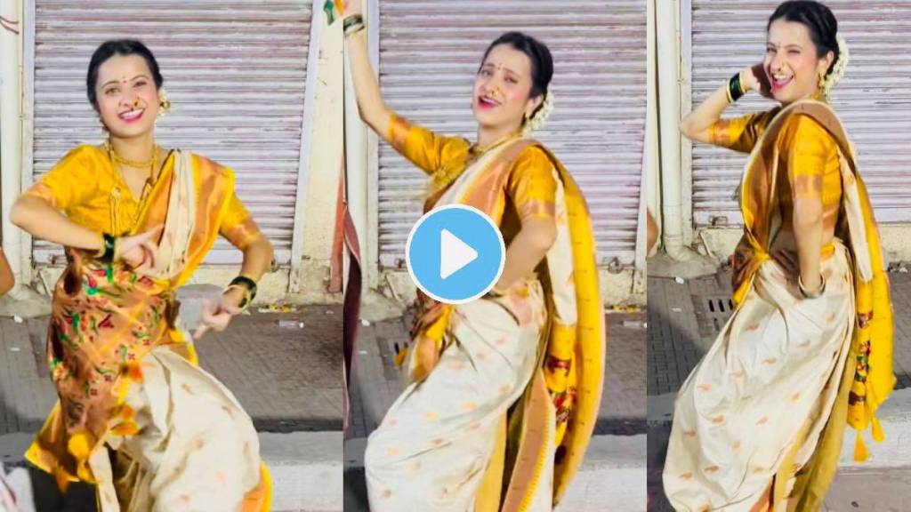 Girls dance on Rangnang Rangnang Halgi Vajati marathi song video viral