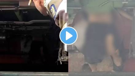 Shocking accident occurred at Ambarnath railway station 34-year-old man lost his life while trying to board a moving local train video goes viral
