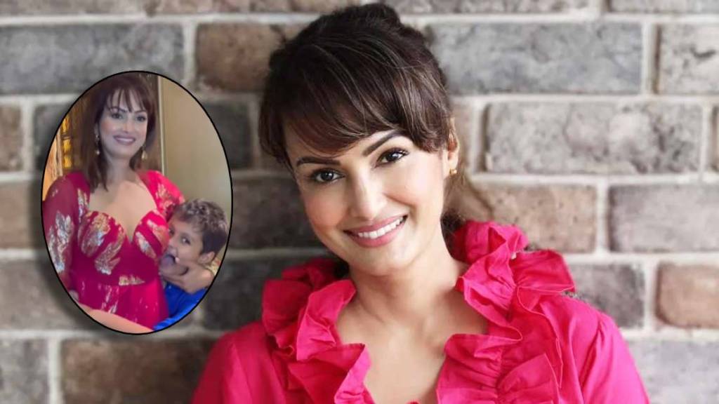 Nisha Rawal angry on trolles over viral video wirh son says Sharam Aani Chaiye