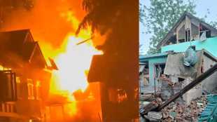 Pahalgam Terror Attack Suspect House blast in Tral Kashmir